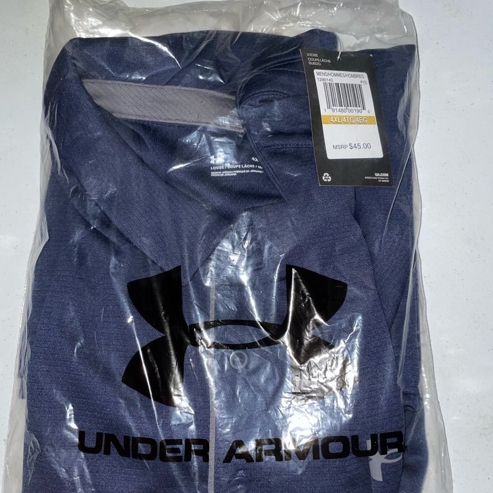 Under Armour Tech Polo Shirt Mens Midnight Navy 4XL NEW (CHEAPER THAN AMAZON)
